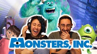 Couldn't stop LAUGHING - FIRST Time siblings watch *MONSTERS, INC*