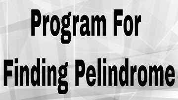 Palindrome program in c language