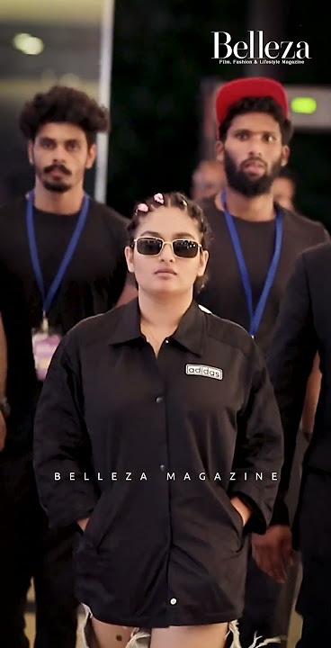 The shining star and ravishing beauty Prayaga Martin on the runway of the Belleza fashion show 2023.