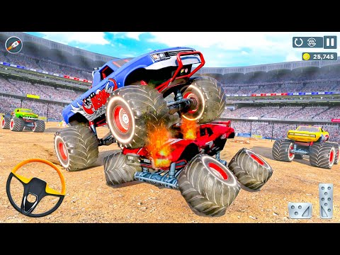 US Army Monster Trucks Offroad Crash Racing Demolition Derby Simulator - Android Gameplay.