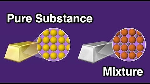 Pure Substances and Mixtures