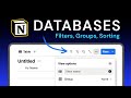 Notion Databases: Filter, Group &amp; Sort (Beginners Tutorial) in under 10 Minutes
