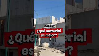 Debate: ¿Qué material crees que es mejor? Dejanos tu opinion 👀 #block #tabique #concreto