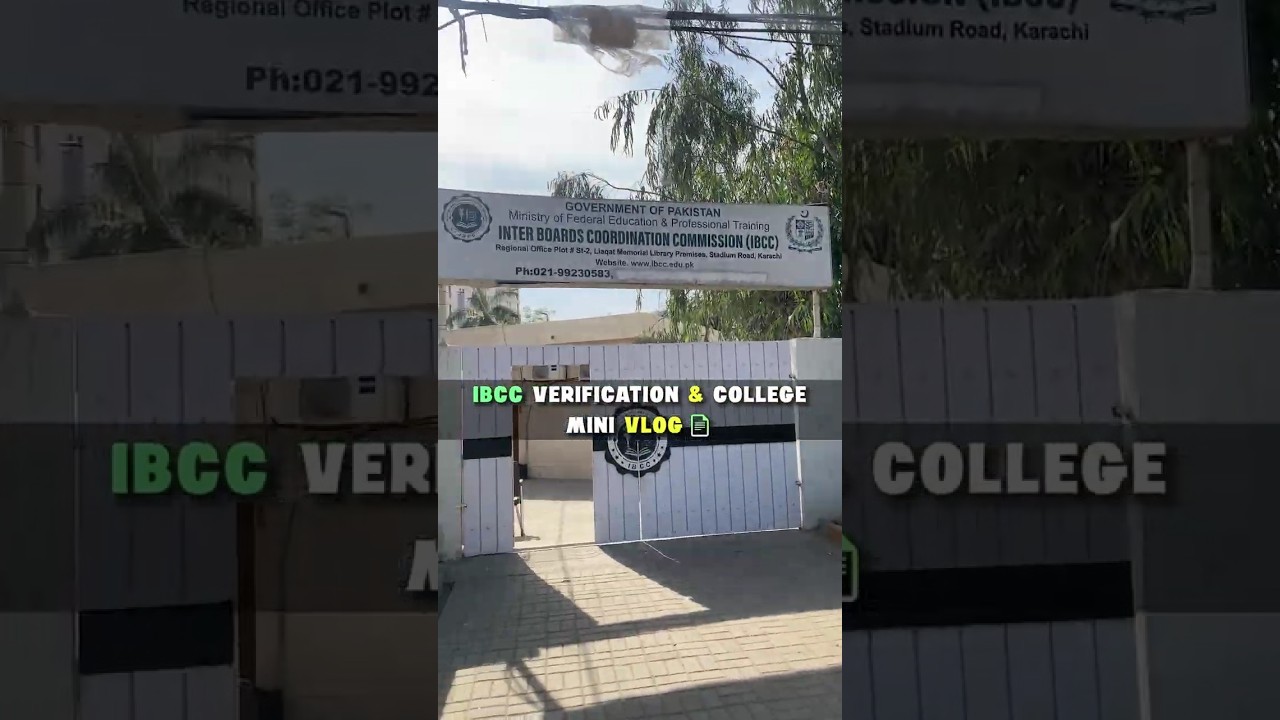 IBCC Verification & clg mini vlog……📜
