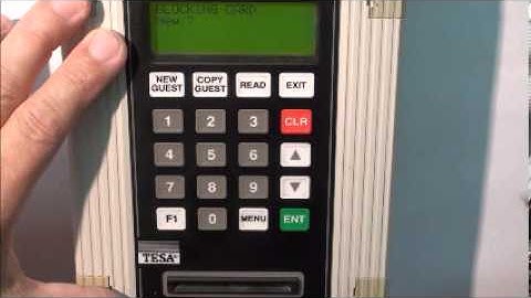 Tesa/Onity - HT20i - HOW TO: Make a Blocking Card