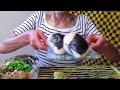 20170715 ぬか漬け おにぎり ネバネバ蕎麦 飯動画 食べるだけ 一人飯 飯枠 飯動画 食べるだけ