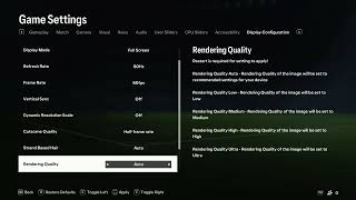 How to Change Graphic Settings on FC 24 (FIFA24)