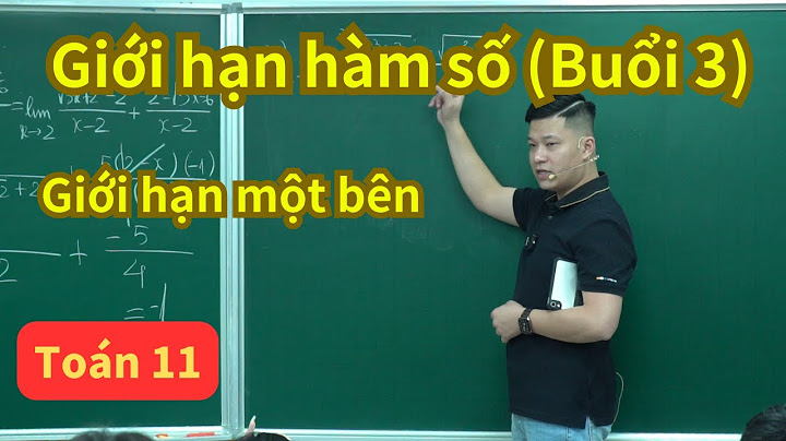 Cách giải bài toán giới hạn một bên