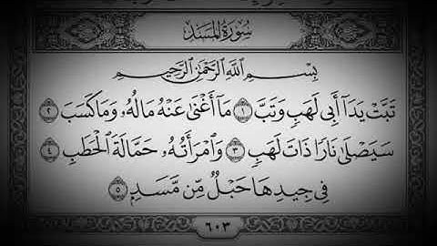 سورة المسد - ماهر المعيقلي