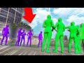 THE GREEN & PURPLE ALIEN GANGS FIGHT AT THE PARK! | GTA 5 THUG LIFE #336