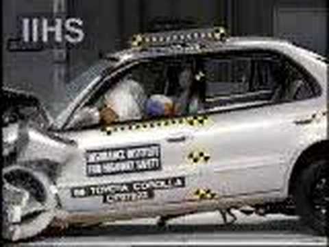 Toyota Corolla | 1995-2002 | Frontal Offset Crash Test | CrashNet1