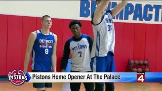 Pistons home opener at the Palace in Auburn Hills