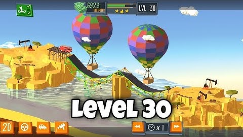 BUILD A BRIDGE LEVEL 30 (3 STAR)