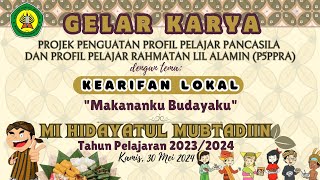 Kegiatan Gelar Karya P5PPRA Tema Kearifan Lokal MI HIDAYATUL MUBTADIIN Tahun Pelajaran 2023/2024