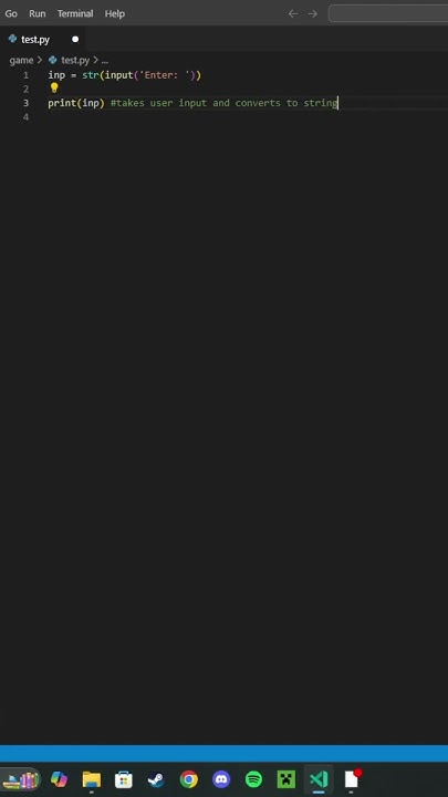 String Input Python #shorts - YouTube image.