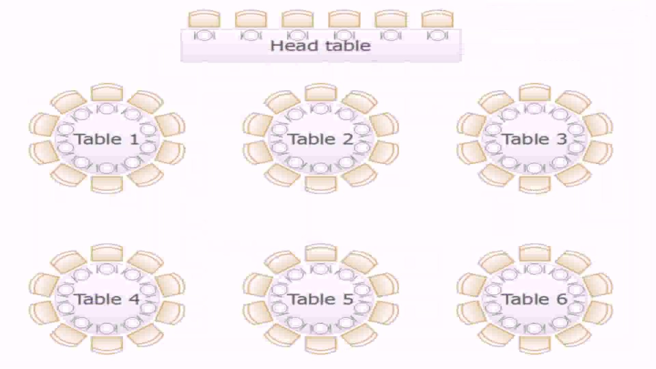 10 Person Round Table Seating Chart Template