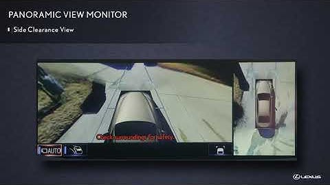 Lexus Panoramic View Monitor - see a demonstration for this feature