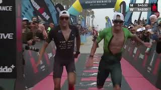 Lionel Sanders \& Rudy Von Berg Incredible Sprint Finish for 2nd | 2022 IRONMAN 70.3 Oceanside: