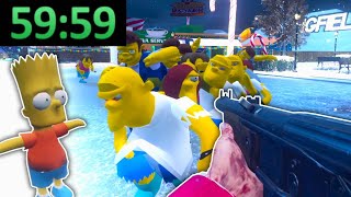 can we beat the simpsons zombies map in 1 hour?