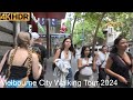 Walking tour in the city  melbourne australia  4kr