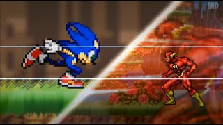 One Minute Melee - Sonic the Hedgehog vs. The Flash (Fandub) screenshot 3