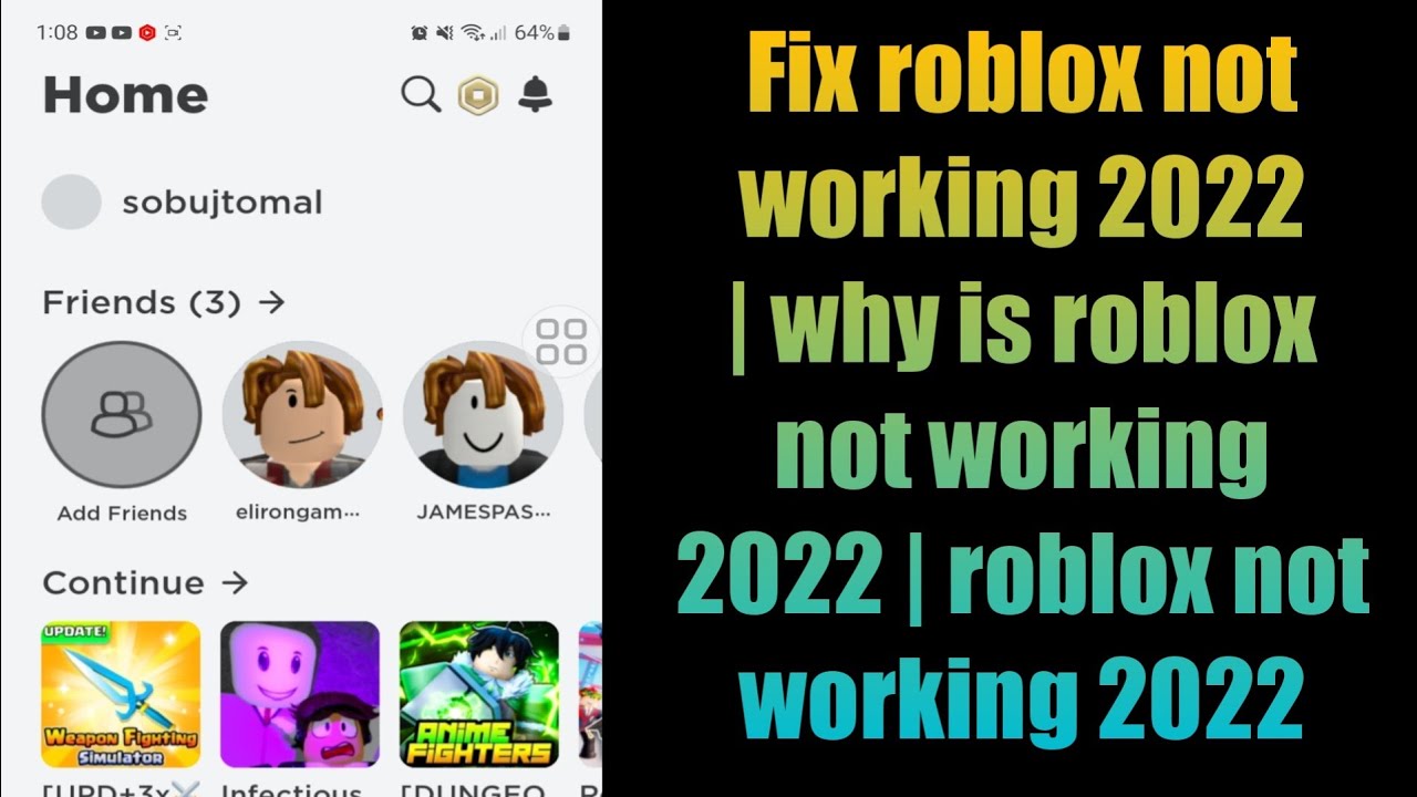 Fix roblox not working 2022 why is roblox not working 2022 roblox