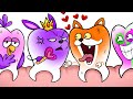 [Bad teeth Animation] Kittysaurus Meets The Queen Bouncelia Dentist | Garten Of Banban Animation