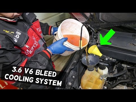 DODGE CHRYSLER JEEP 3.6 PENTASTAR HOW TO BLEED COOLING SYSTEM