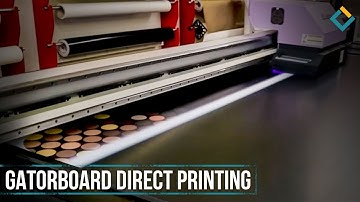 Gatorboard Printing with high quality UV inks: Direct Printing