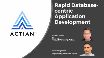 Rapid Database Centric Application Development