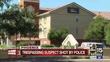 Trespassing suspect shot by police in Phoenix