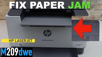HP LaserJet M209dwe Paper Jam Error.