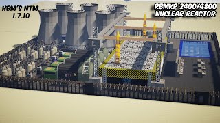 RBMKP-2400 Reactor with HEU-235 FUEL RODS : How to make an RBMK Reactor in Minecraft