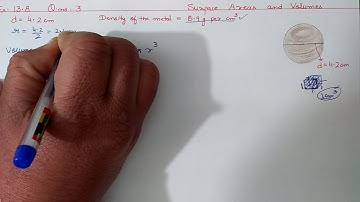 Chapter:13 Exercise:13.8 Q.3 Surface Areas and Volumes | Ncert Maths Class 9 | Cbse
