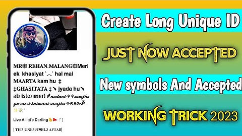 How to create unique name facebook id without update 2023 | create unique emoji 😈 name facebook Id