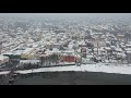 Невероятный зимний Ужгород с высоты птичьего полета Первый снег