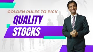 Golden Rules To Pick Quality Stocks wealthcreation qualitystocks investmenttips profitfromit