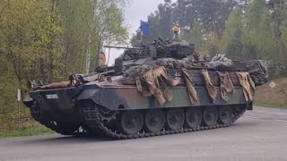 Marder Konvoi PzGrenBtl 391 am TrÜbPl Klietz- Wettiner Heide 2022