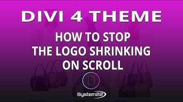 Divi 4 How To Stop The Logo Shrinking On Scroll 👆
