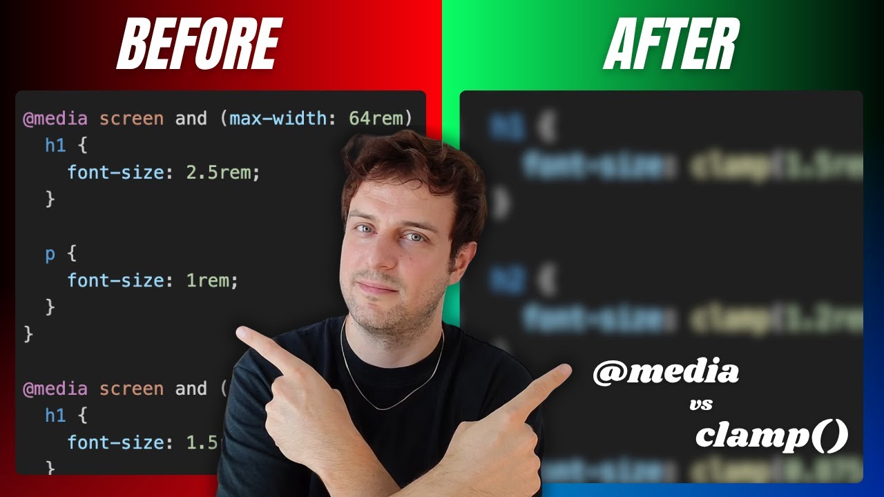 @media Karmaşasına Son! CSS clamp() ile Responsive Font Size - YouTube
