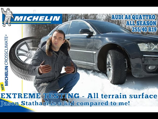 EXTREME testing All Terrain Michelin Quattro season Crossclimate Audi All - A8 - tyres on Plus+ YouTube