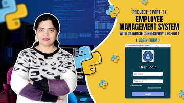 Part #1 - Employee Management System using Python with Login Form | Crack IT With Anu
