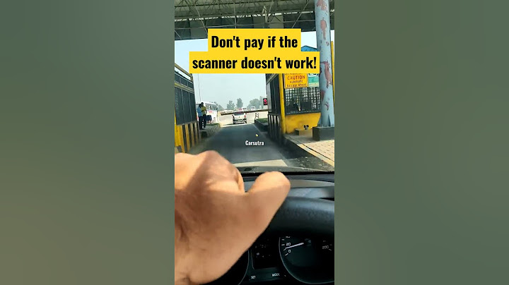 Don't pay Toll if the scanner doesn't work! #shorts #cartips #highway #tollplaza