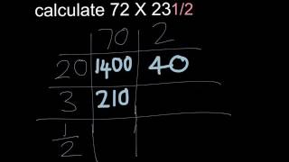 grid method with fractions