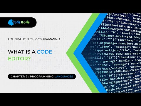 What is a code editor ? II What is the use of code editor || Foundation of Programming II Codemode