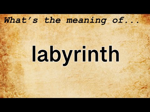 Labyrinth Meaning : Definition of Labyrinth