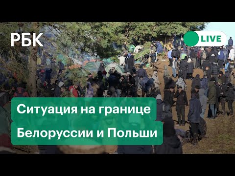 Ситуация на границе Белоруссии и Польши: что происходит в лагере мигрантов. Прямая трансляция