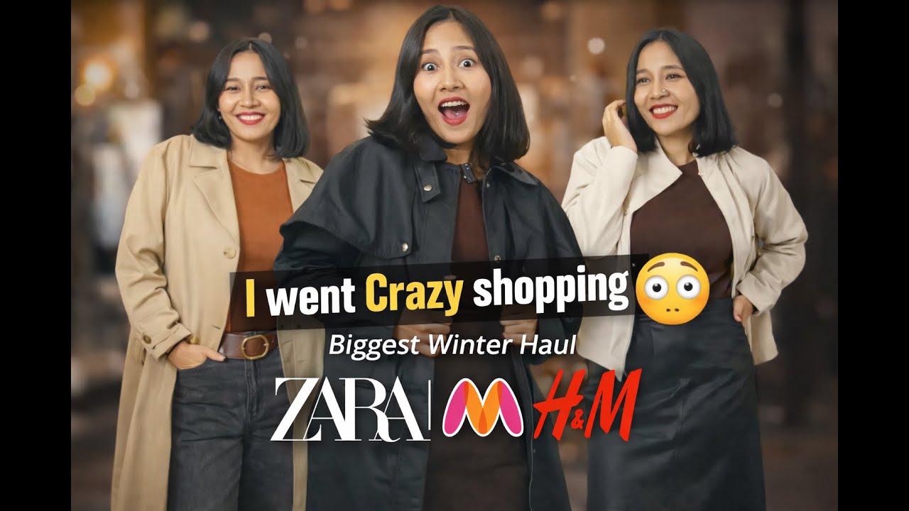 I Went CRAZY Shopping 😳❄️ Myntra End of Reason Sale + H&M & Zara Winter Haul 🛍️
