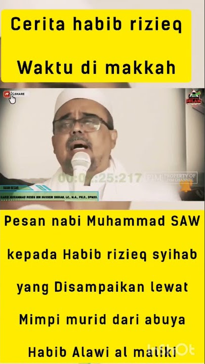 cerita habib rizieq waktu di makkah | pesan nabi Muhammad SAW kepada beliau #hrs #habibrizieq