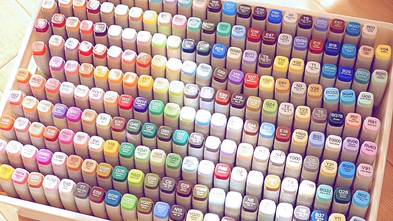 [Рабочее видео] Очистите все цвета Copic! [Художественные материалы]